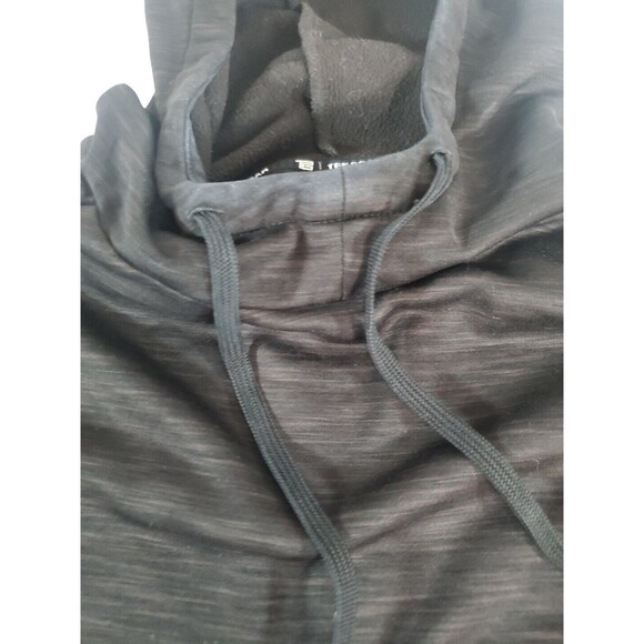 Men's Tek Gear Warmtek Soft Fleece Hoodie in Black with‎ Grey Size XL - Picture 9 of 12